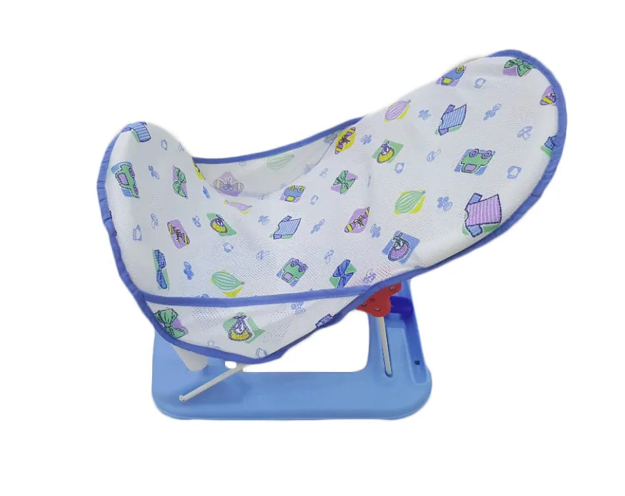 Baby Comfort Luxurious Baby Bather with Cushion and Head Support for Newborns Blue and Pink