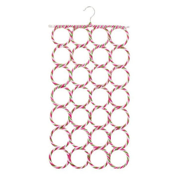 28 Holes Multifunctional Scarf Hanger for Scarves Ties Belts and Shawls