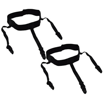 Men's Shirt Stays Belt with Non-Slip Clips for Tucked Shirts