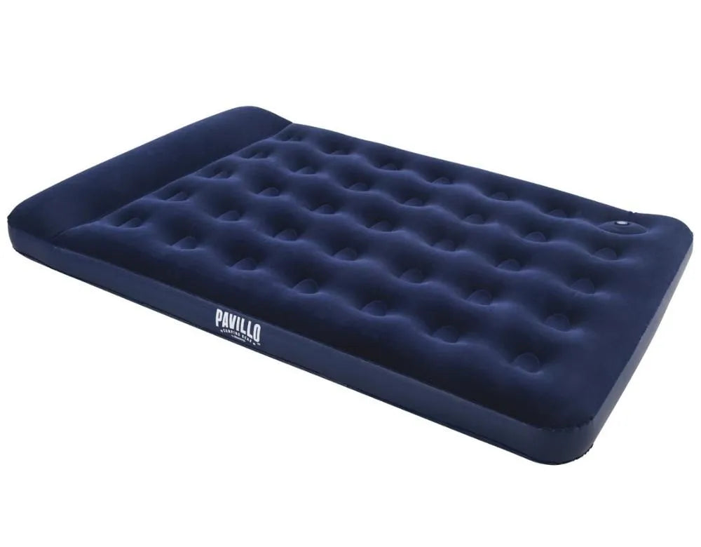 Pavillo Full Size Air Mattress with Built In Foot Pump Inflatable Bed 1.91m x 1.37m x 28cm