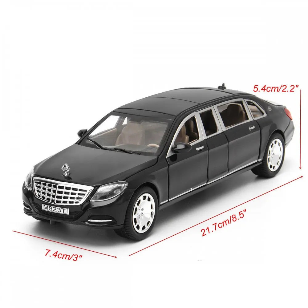 Mercedes Limousine 1:24 Diecast Car Model M923T with Sound and Light Effects