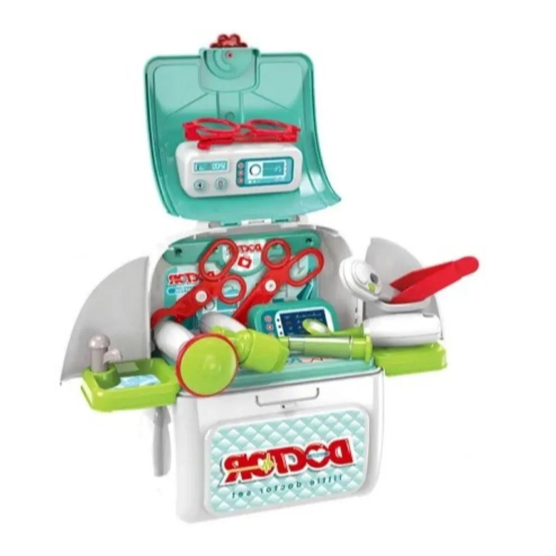 2 in 1 Doctor Play Backpack Medical Kit for Kids Pretend Play