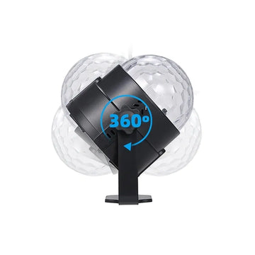 LED Party Night Light RGB Rotating Crystal Disco Ball Projector Lamp with Remote