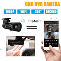 Smart WiFi Traveling Data Recorder DVR 360 Degree Wireless Car Cam 1080P Full HD Driving Recorder - Al-Raheem Imports