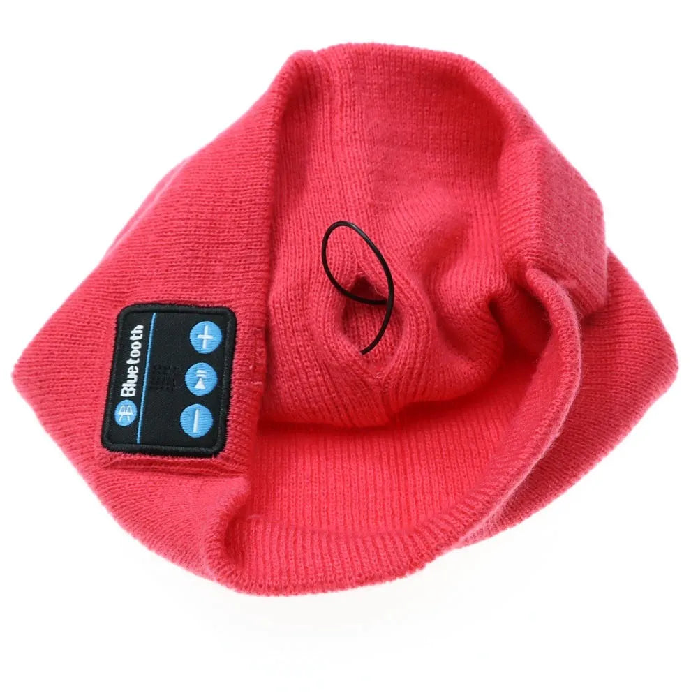 Wireless Bluetooth Music Hat Smart Headset Winter Cap with Speaker Bluetooth 5.0 Rechargeable Warm Beanie for Men and Women