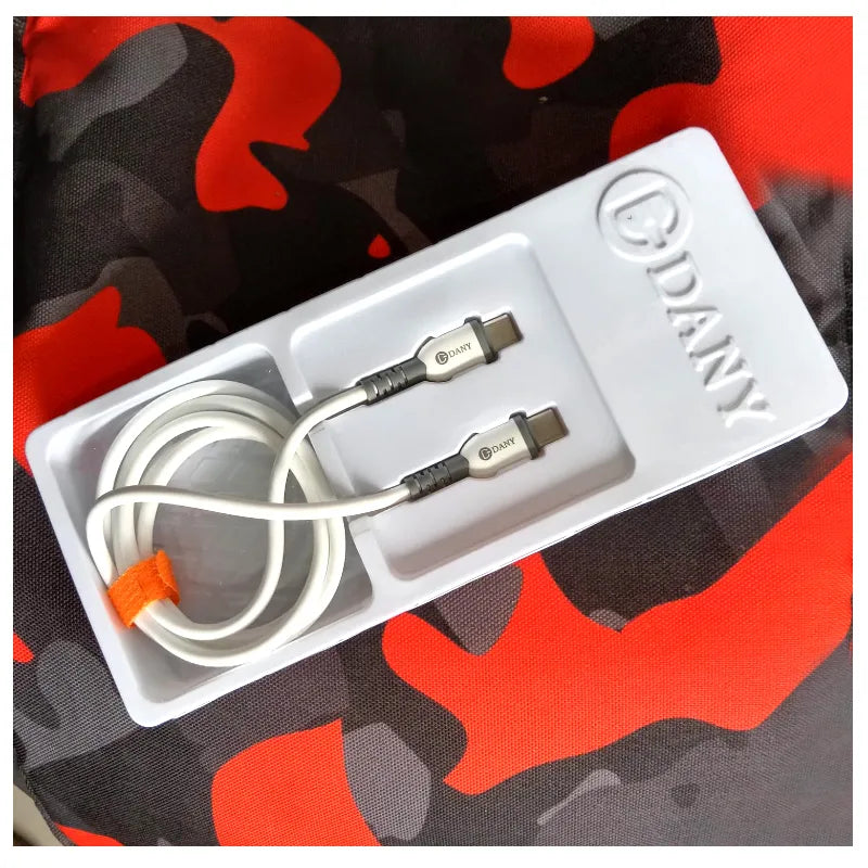 TY15 66W High Speed Type-C to Type-C Charging and Data Cable 1m