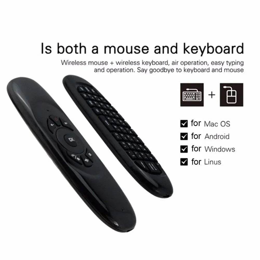 2.4GHz Flying Mouse Wireless Air Mouse Keyboard Remote Control For Smart TV PC - Al-Raheem Imports