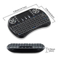 3 Colors Backlit Mini Wireless Keyboard 2.4ghz With Touchpad Remote Control - Al-Raheem Imports