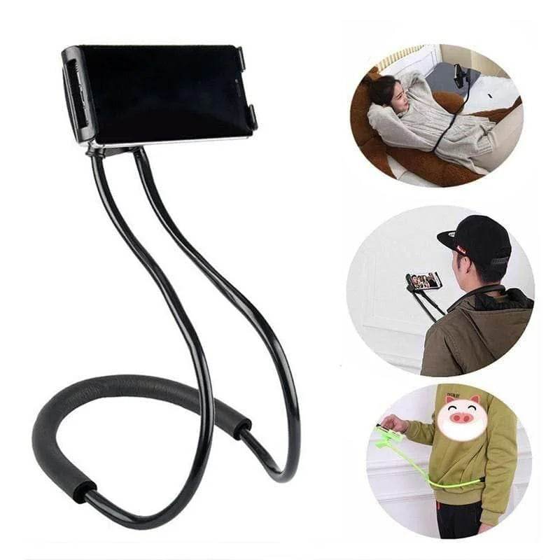 Flexible Lazy Hanging Neck Phone Stand Bracket Universal Holder For Phones - Al-Raheem Imports