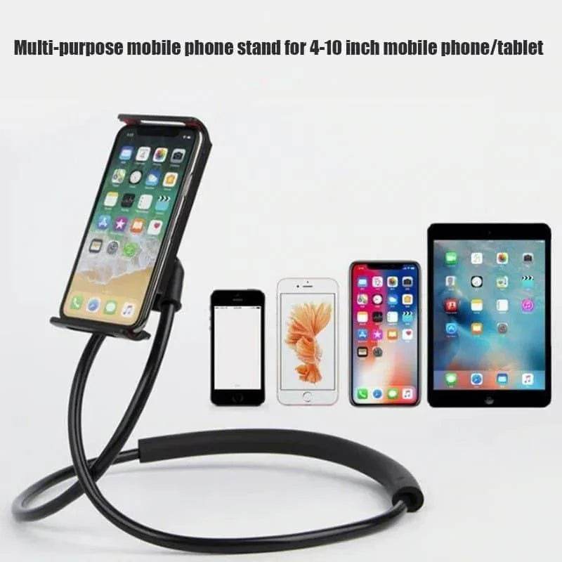 Flexible Lazy Hanging Neck Phone Stand Bracket Universal Holder For Phones - Al-Raheem Imports