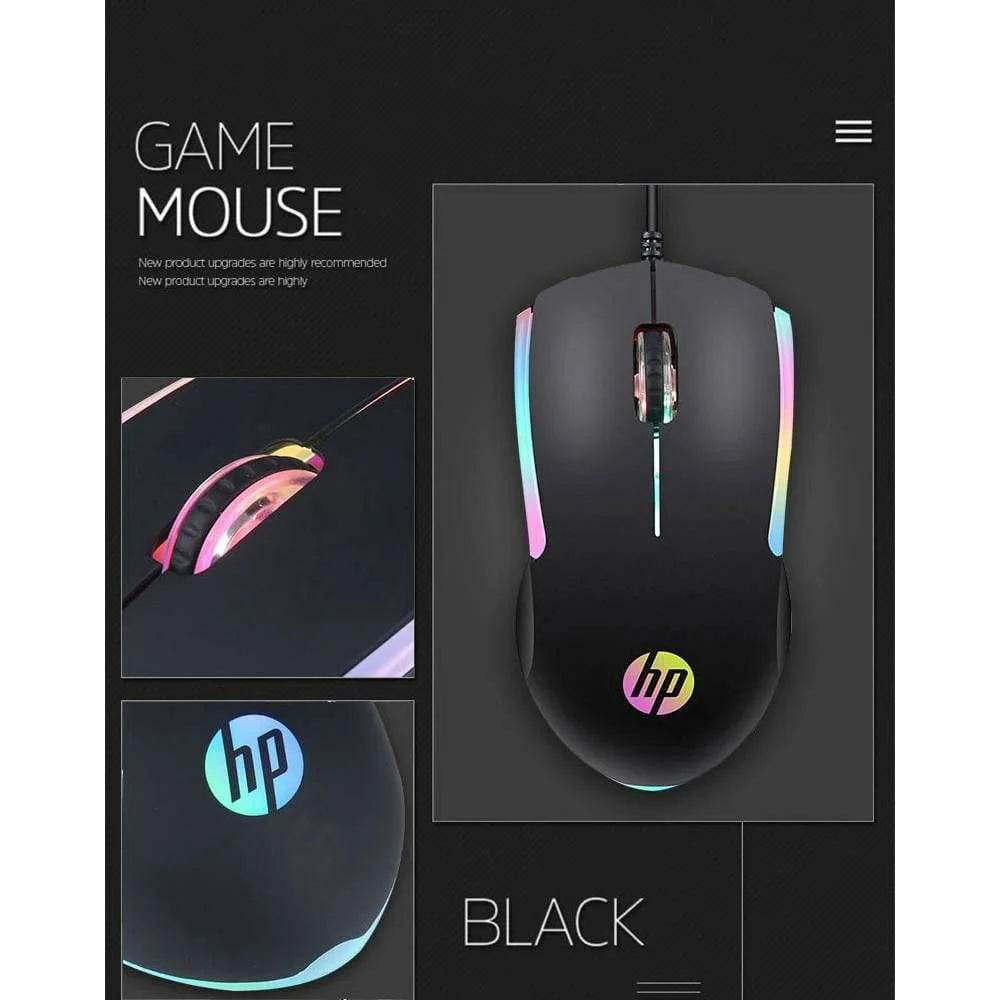 HP M160 Wired Mouse High Performance Optical Gaming Mouse With Rainbow LED - Al-Raheem Imports
