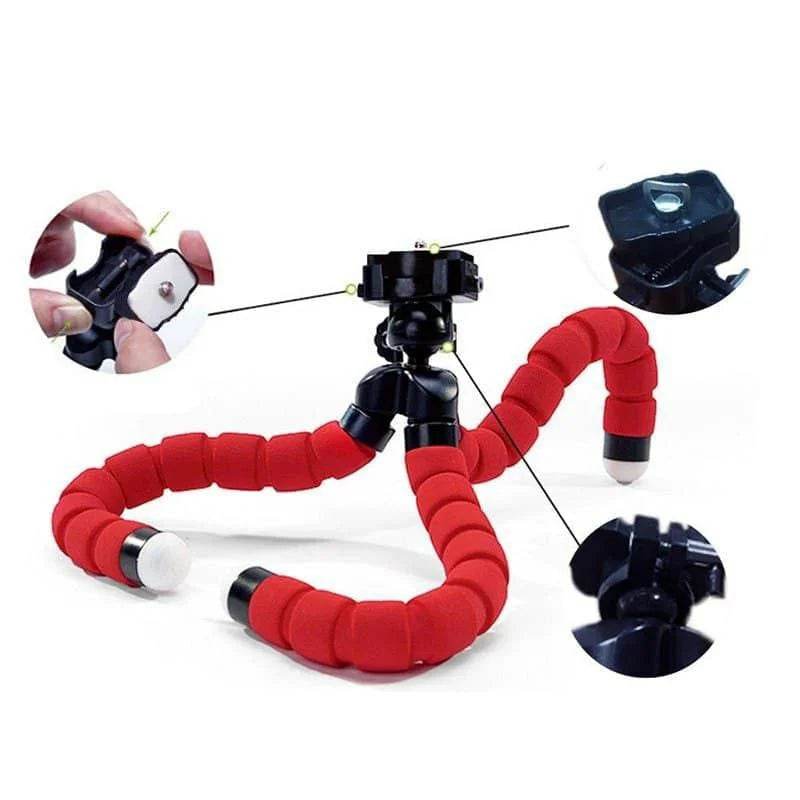 Portable Flexible Spong Adjustable Octopus Tripod Phone Stand - Al-Raheem Imports