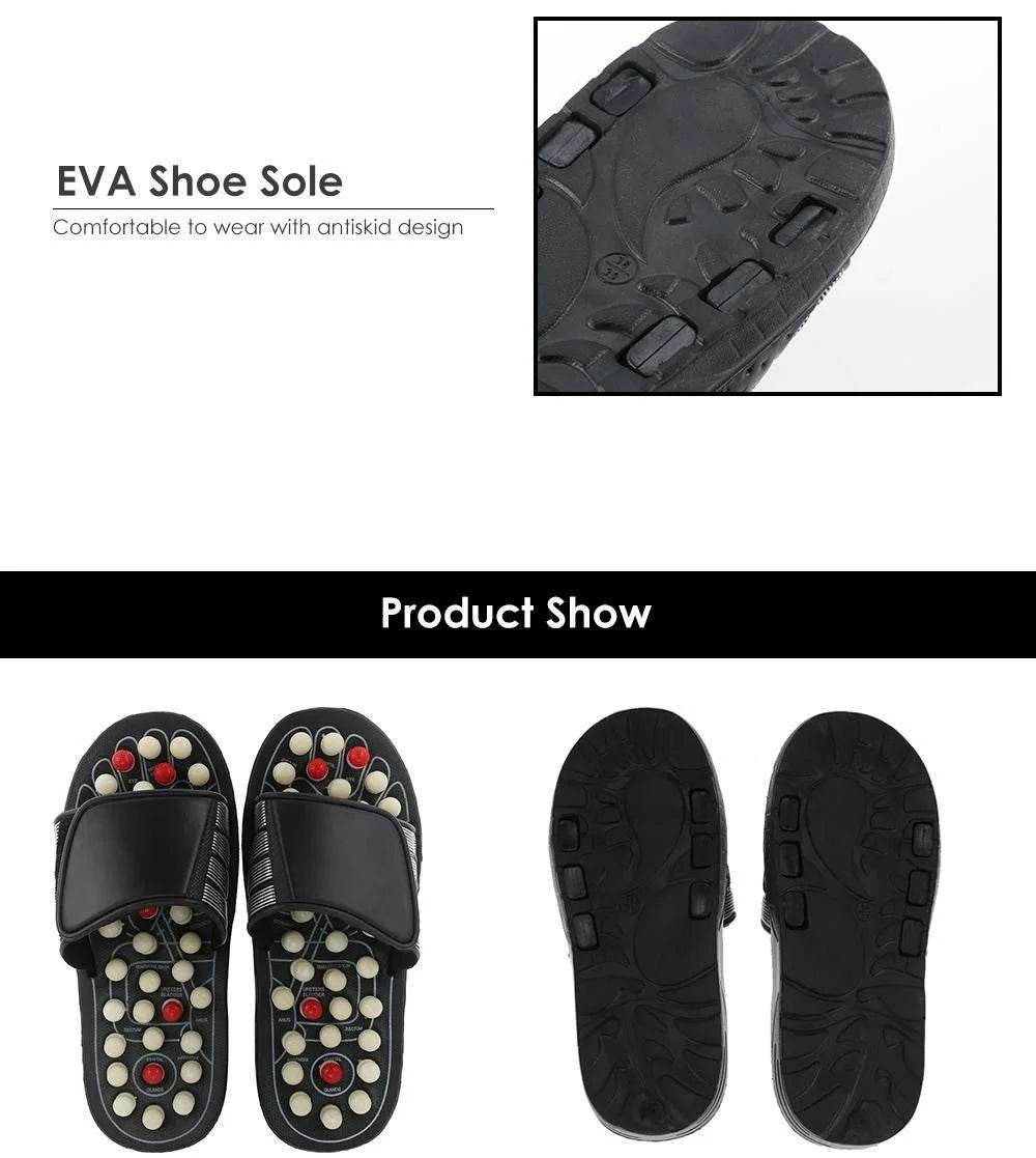 Foot Massage Slipper Foot Care Rotating Acupuncture Height Adjustable Foot Relax - Al-Raheem Imports