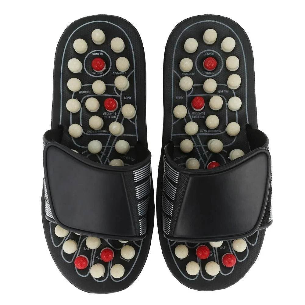 Foot Massage Slipper Foot Care Rotating Acupuncture Height Adjustable Foot Relax - Al-Raheem Imports