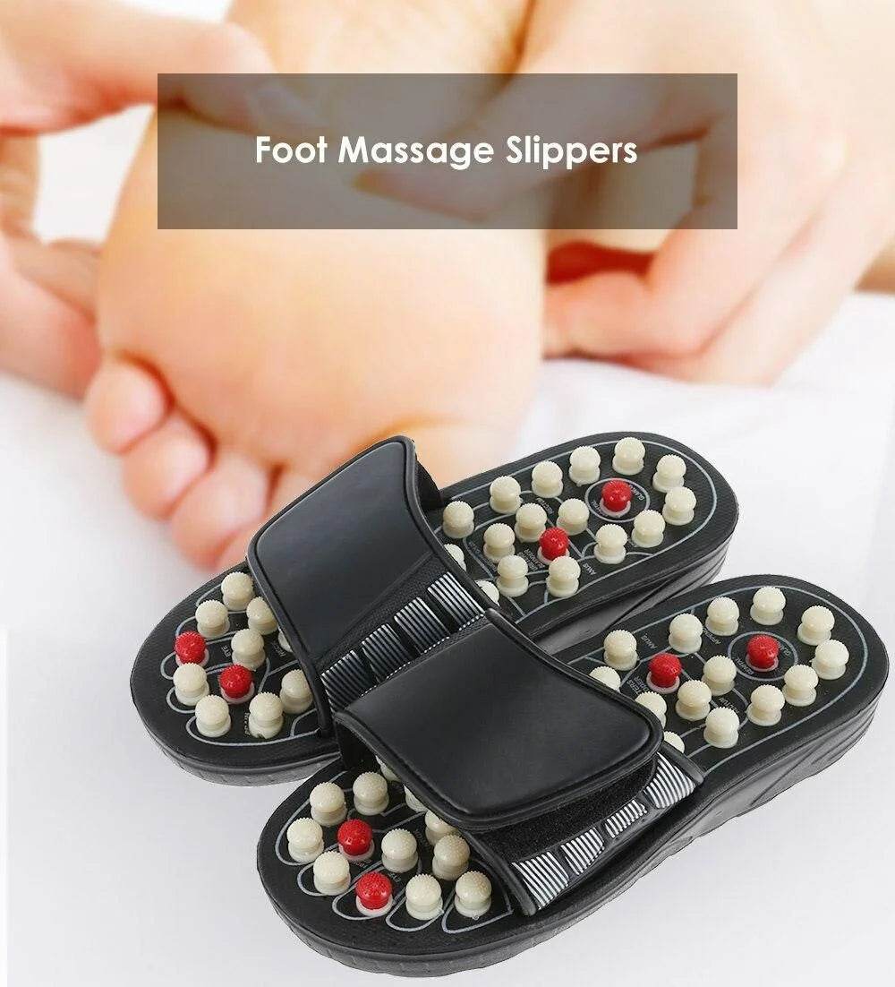 Foot Massage Slipper Foot Care Rotating Acupuncture Height Adjustable Foot Relax - Al-Raheem Imports