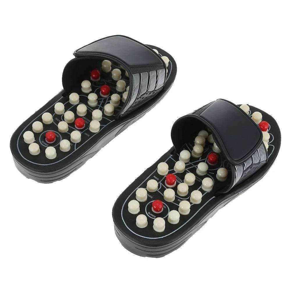 Foot Massage Slipper Foot Care Rotating Acupuncture Height Adjustable Foot Relax - Al-Raheem Imports