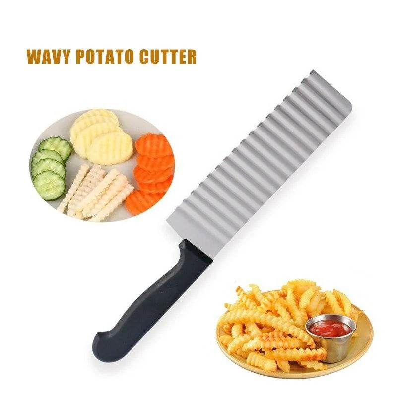 French Fries Cutter Stainless Steel Waving Knife - Al-Raheem Imports