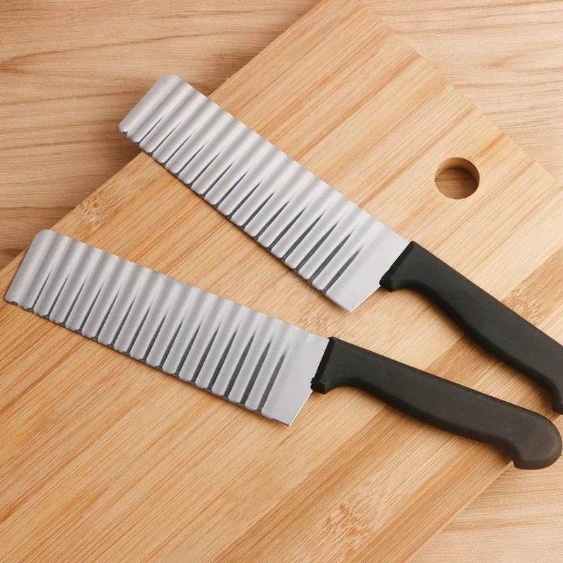French Fries Cutter Stainless Steel Waving Knife - Al-Raheem Imports