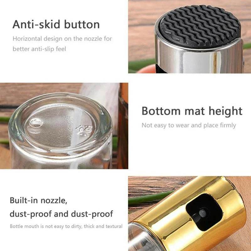 Kitchen Baking Oil Spray Empty Bottle Vinegar Dispenser Cooking - Al-Raheem Imports