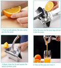 Manual Juice Squeezer Aluminum Alloy Heavy-Duty Hand Pressed Fresh Juice Extractor - Al-Raheem Imports
