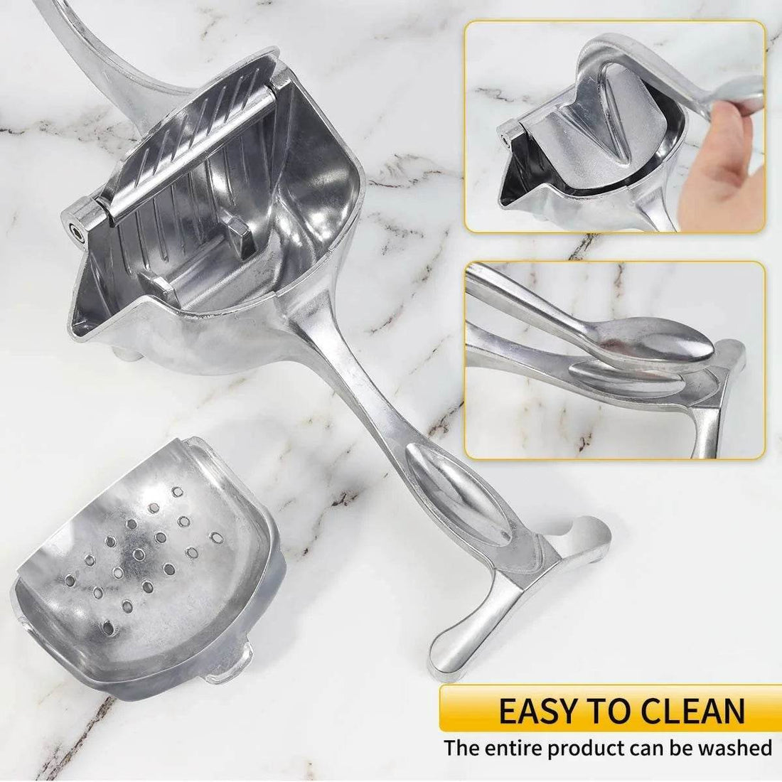Manual Juice Squeezer Aluminum Alloy Heavy-Duty Hand Pressed Fresh Juice Extractor - Al-Raheem Imports