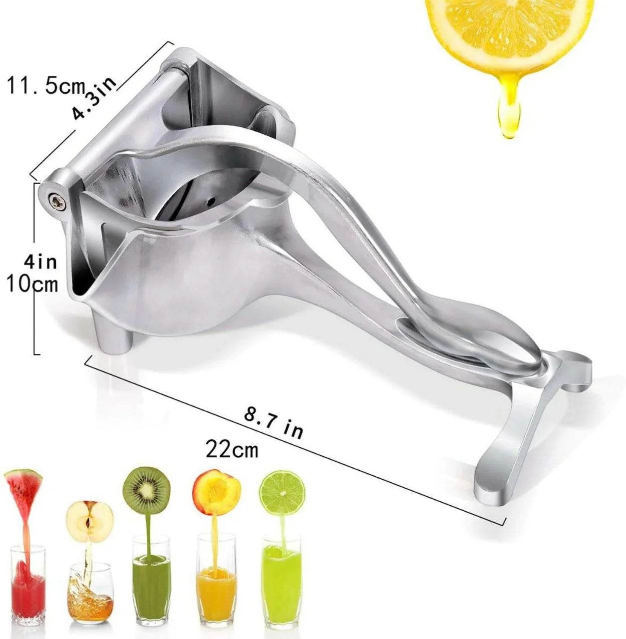 Manual Juice Squeezer Aluminum Alloy Heavy-Duty Hand Pressed Fresh Juice Extractor - Al-Raheem Imports