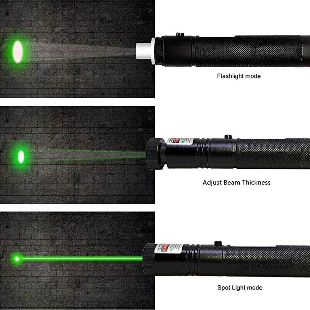 Multifunctional High Quality Green Laser Pointer Pen With Safety Lock Key - Al-Raheem Imports