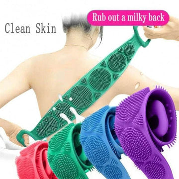 Silicone Back Scrubber Soft Loofah Bath Towel Massage Belt - Al-Raheem Imports