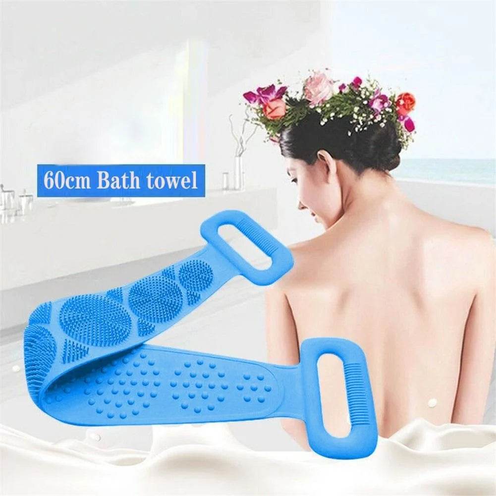 Silicone Back Scrubber Soft Loofah Bath Towel Massage Belt - Al-Raheem Imports