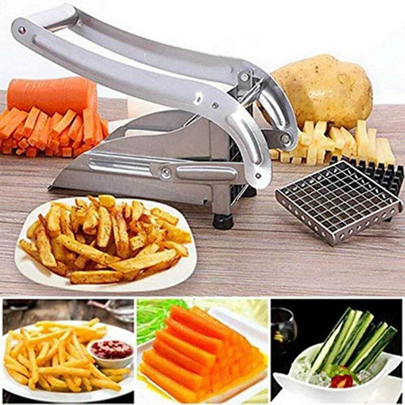 Stainless Steel French Fries Potato Cutter Slicer Potato Chips Making Machine - Al-Raheem Imports