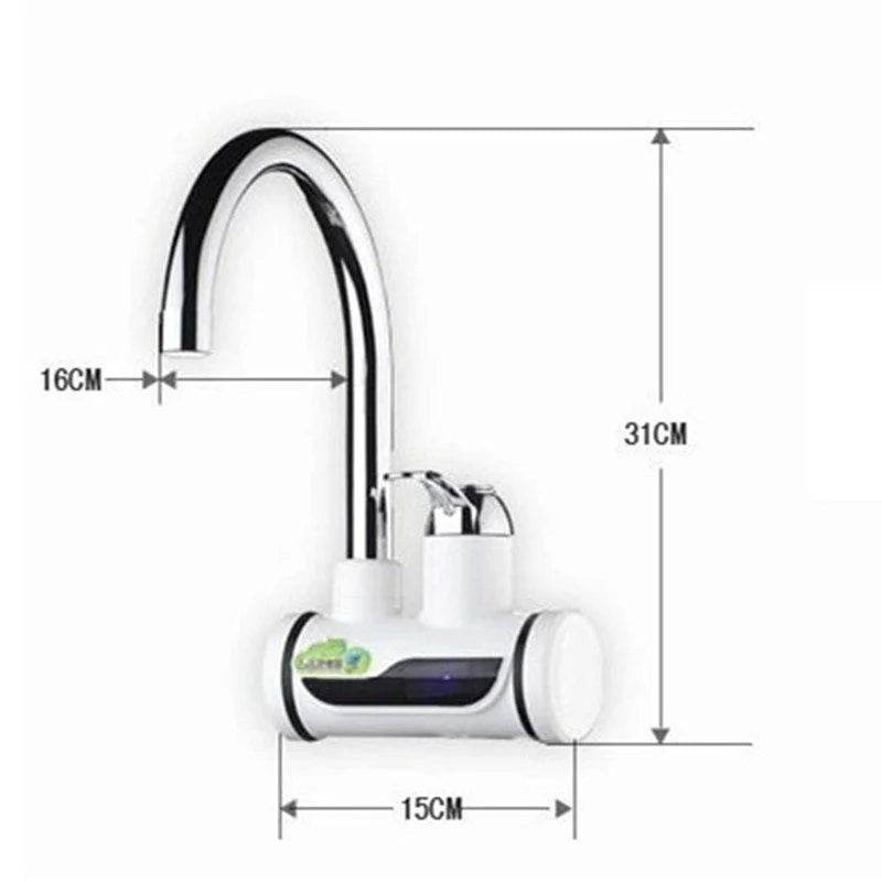 Tankless Electric Hot Water Heater Faucet Kitchen Instant Heating Tap Water With LED - Al-Raheem Imports