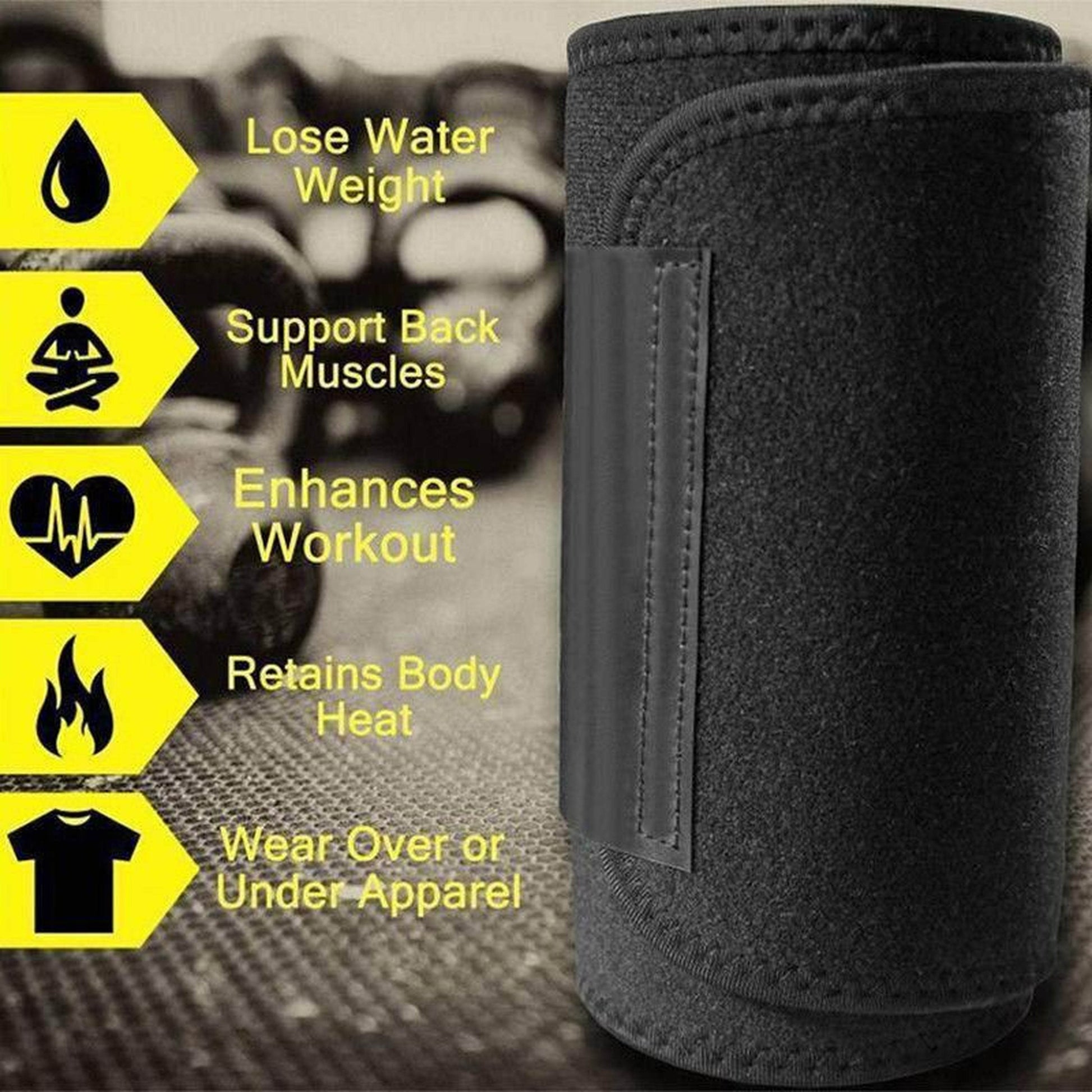 Unisex Sweat Belt Waist Trimmer Shapers Waist Trainer Corset Shapewear Walking Jogging Control Body - Al-Raheem Imports