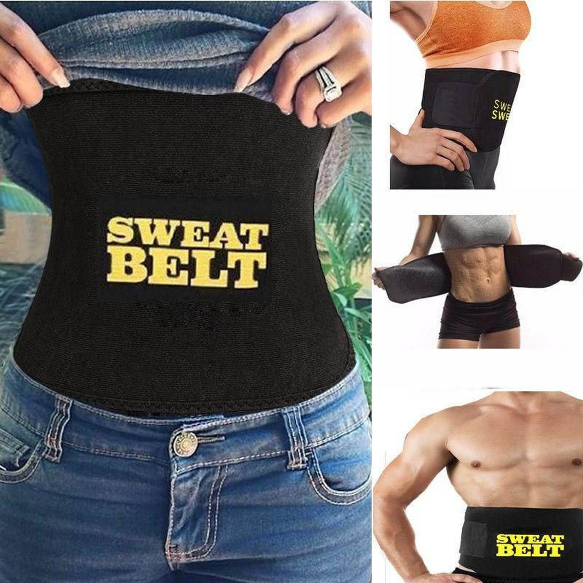 Unisex Sweat Belt Waist Trimmer Shapers Waist Trainer Corset Shapewear Walking Jogging Control Body - Al-Raheem Imports