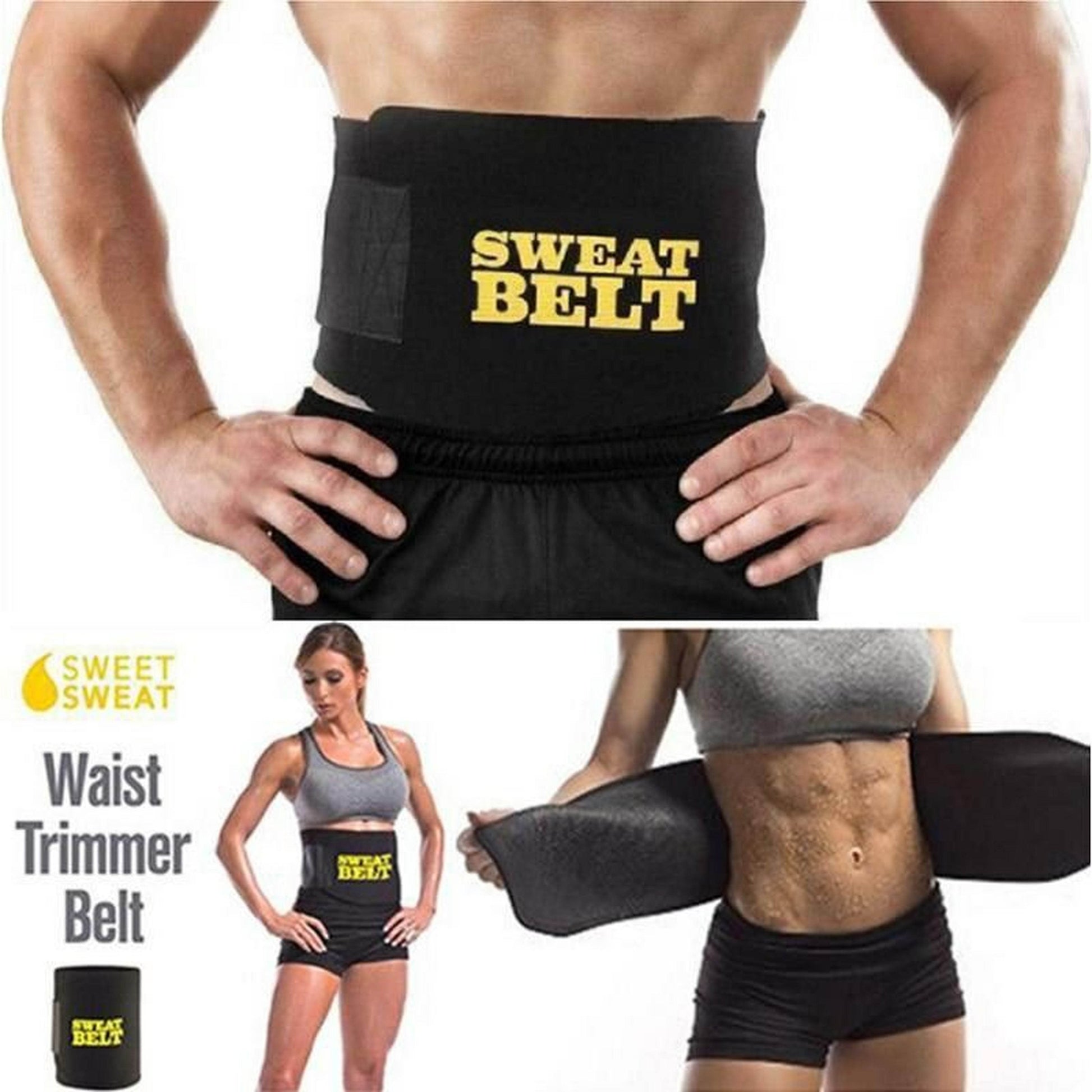 Unisex Sweat Belt Waist Trimmer Shapers Waist Trainer Corset Shapewear Walking Jogging Control Body - Al-Raheem Imports
