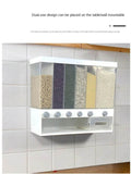 Wall Mounted Separate Rice Bucket Cereal Dispenser Moisture Proof Automatic Sealed Food Storage Box - Al-Raheem Imports