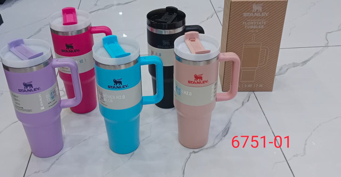 Stanley Quencher H2.0 FlowState Tumbler Premium Stainless Steel Mug with Handle Hot and Cold Travel Cuptate Tumbler Premium Stainless Steel Mug with Handle | Hot & Cold Travel Cup