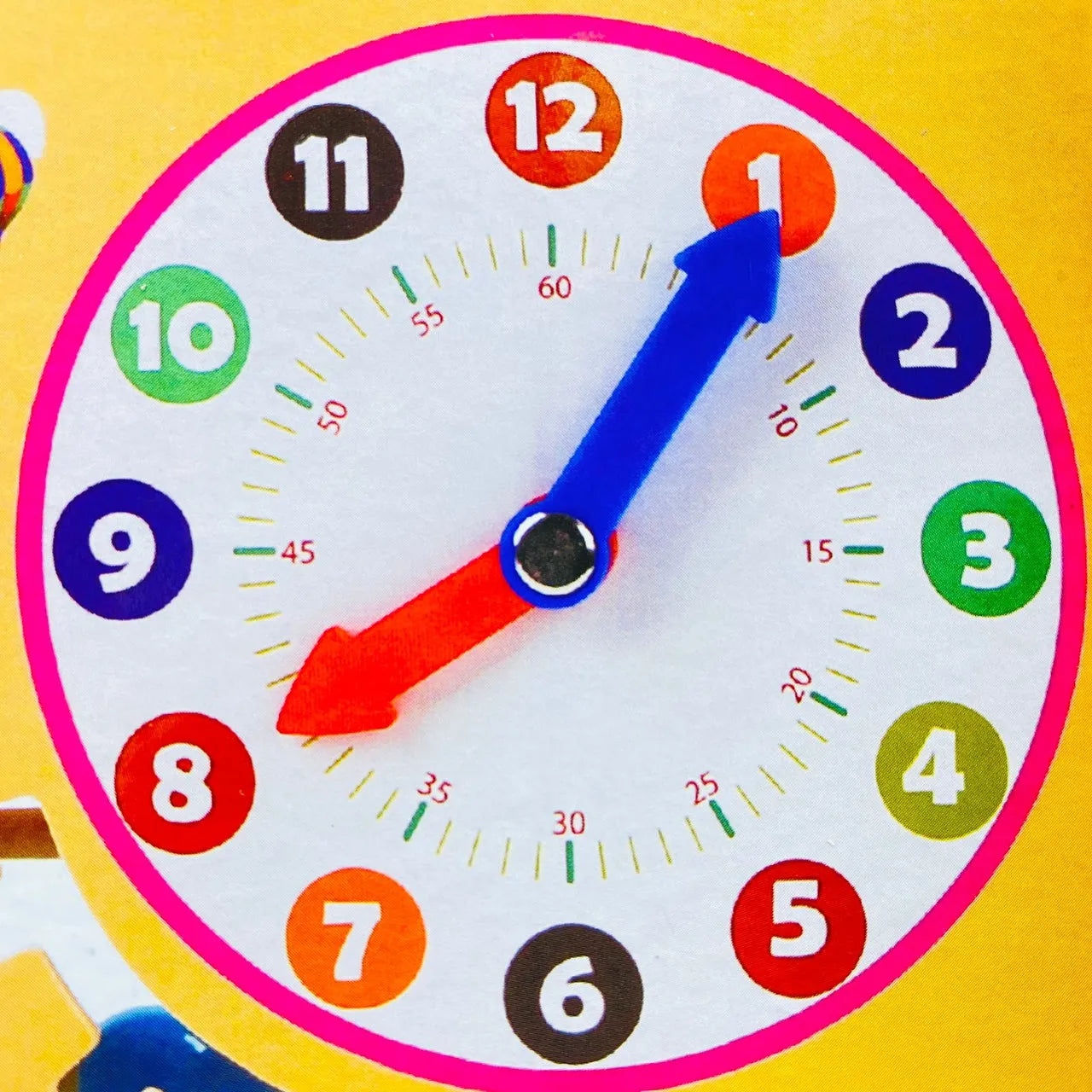 Wooden Calendar Clock and Abacus Educational Toy Rack for Kids