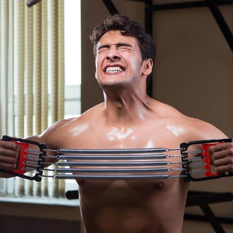 Adjustable Chest Expander and Hand Gripper 2 in 1 Strength Training Equipment - Al-Raheem Imports