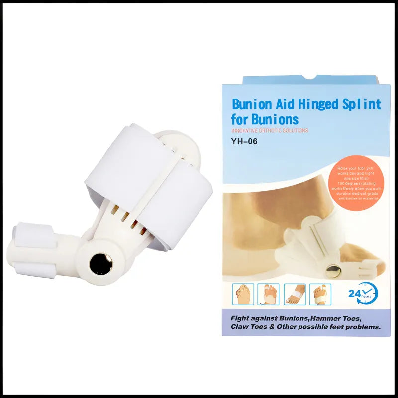 Bunion Splint and Big Toe Straightener Orthopedic Hallux Valgus Corrector for Foot Pain Relief and Pedicure Care White Medical Grade Support