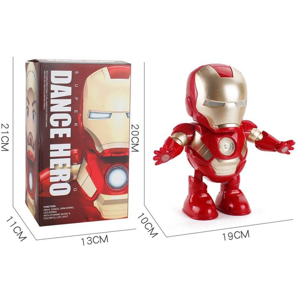 Avengers Ironman Dancing Robot Toy with Music & LED Lights for Kids 7-14 - Al-Raheem Imports
