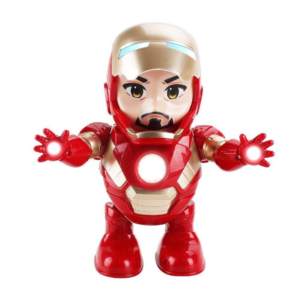 Avengers Ironman Dancing Robot Toy with Music & LED Lights for Kids 7-14 - Al-Raheem Imports