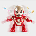 Avengers Ironman Dancing Robot Toy with Music & LED Lights for Kids 7-14 - Al-Raheem Imports