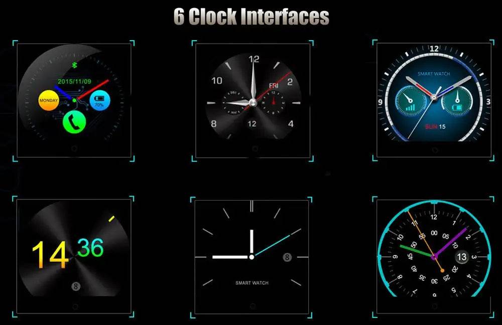 K88H 1.22 Inch IPS Round Screen Smart Bluetooth Heart Rate Monitor and Pedometer Men Watch - Al-Raheem Imports