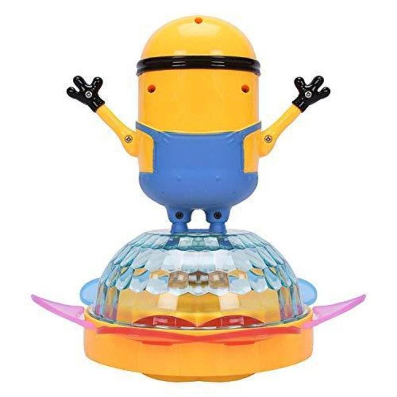 Battery Operated Unique Spin Musical Rotating Dancing Minions 4D Lights & Sounds Toy - Al-Raheem Imports