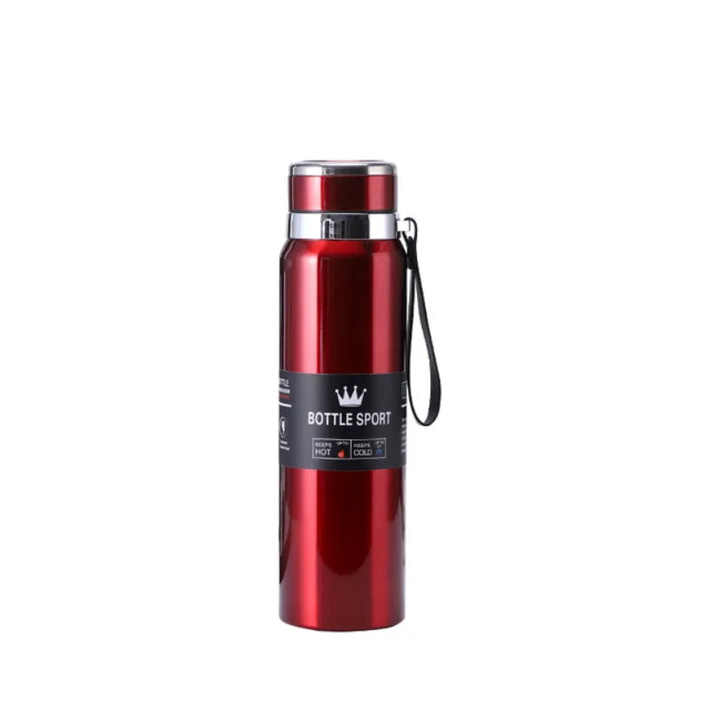 1000ml Large Capacity Stainless Steel Vacuum Flask Hot Cold Water Bottle Insulated Thermos