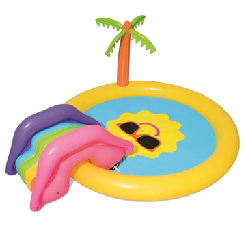 Bestway 53071 Sunnyland Inflatable Splash Play Pool 2.37m with Slide and Sprayer