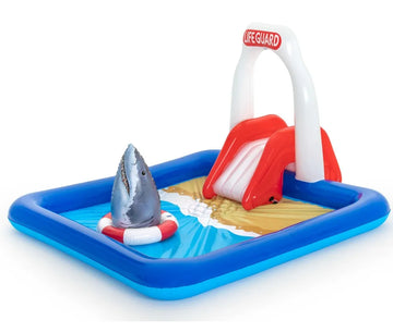 Bestway 53079 Lifeguard Tower Play Center 2.34m Inflatable Kids Pool with Slide