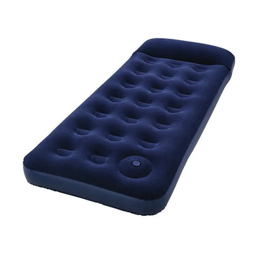 Bestway 67223 Inflatable Single Air Bed with Built-in Pillow and Foot Pump