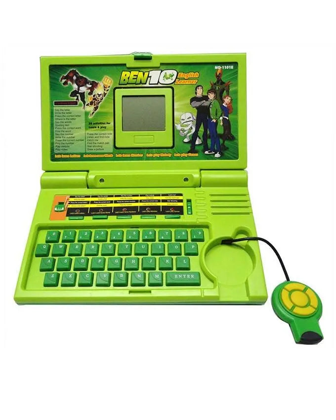 Ben 10 English Learner Laptop for Kids with 20 Educational Activities