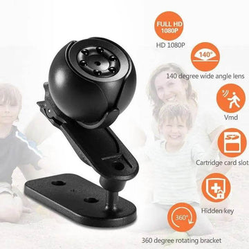 SQ6 Mini Surveillance Camera 1080P Night Vision Motion Detection Sports Camera with USB Charging - Al-Raheem Imports
